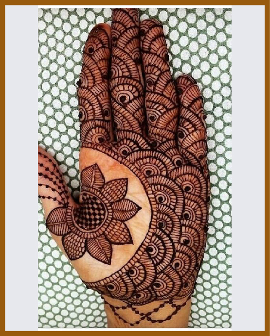 Trendy Cut Out Style Modern Front Hand Mehndi Design